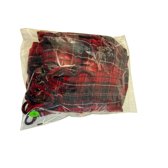 LANE BRYANT Red Navy Plaid Tunic Top - Size 20 - Picture 10 of 10